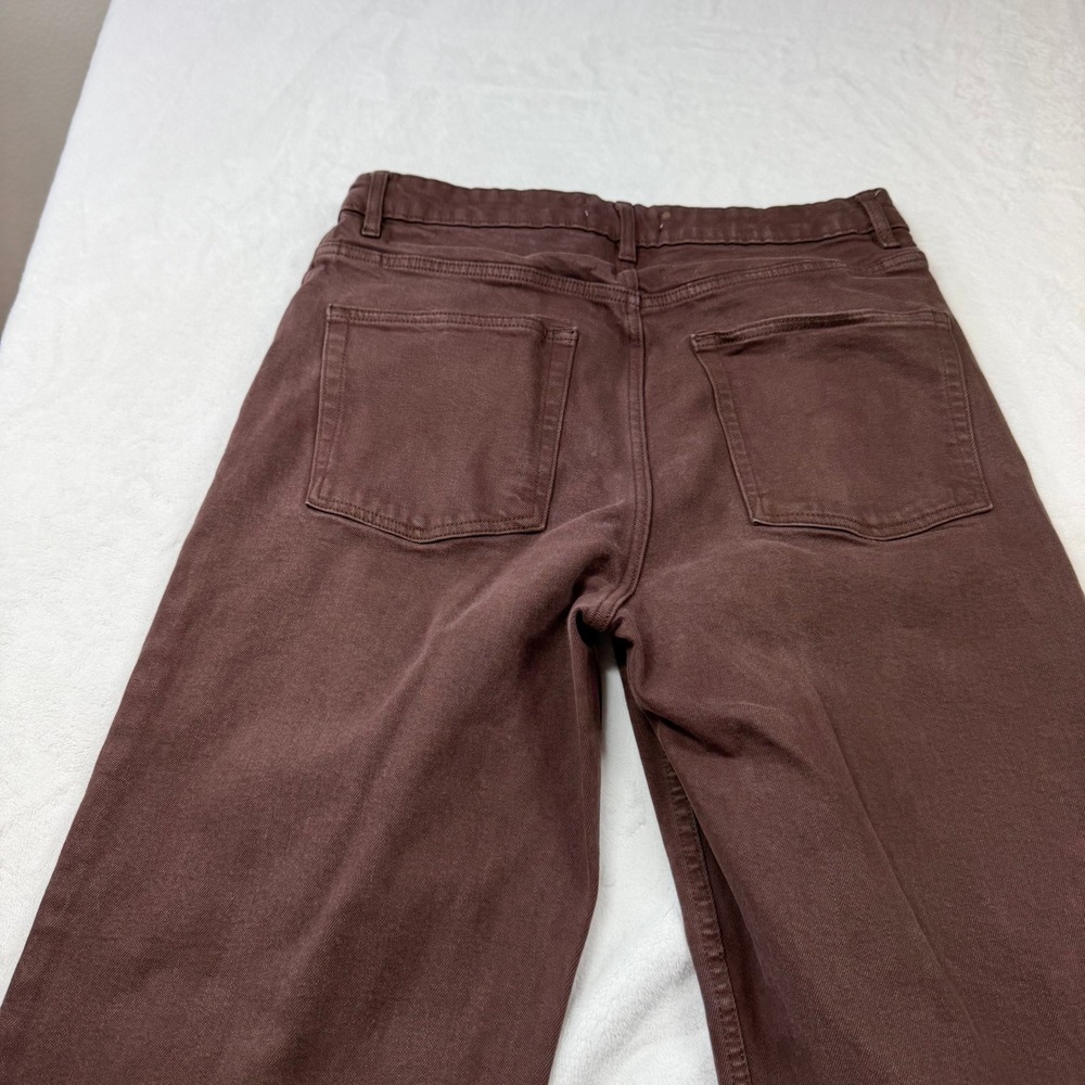 Primark Women's Wide Leg Jeans in Chocolate Brown - Picture 8 of 14